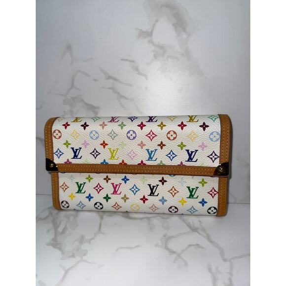 Louis Vuitton Monogram Multicolor Porte Tresor International Wallet - White - Picture 2 of 5